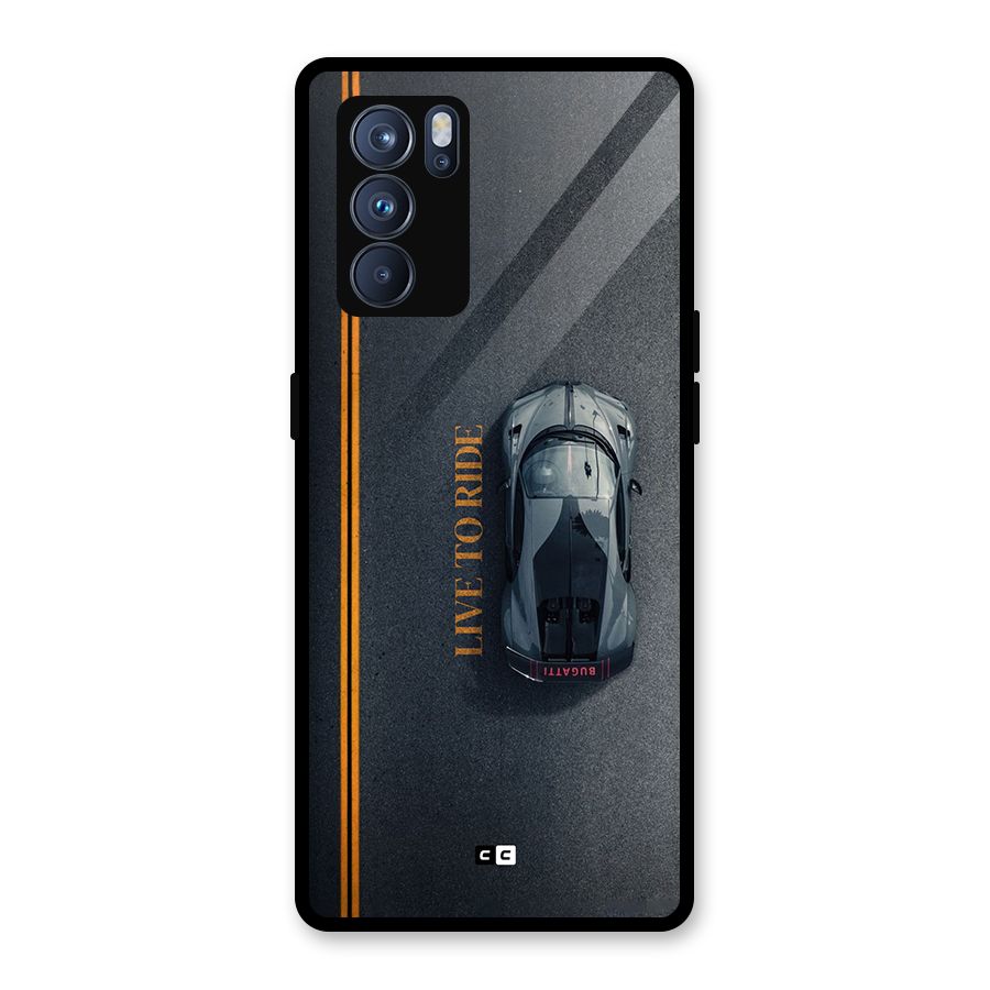 Live To Ride Glass Back Case for Oppo Reno6 Pro 5G