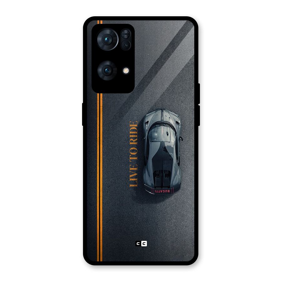 Live To Ride Glass Back Case for Oppo Reno7 Pro 5G