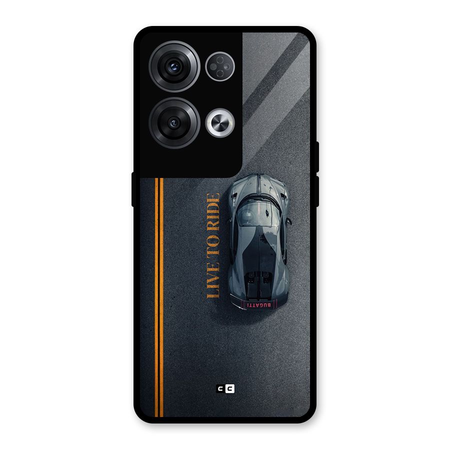 Live To Ride Glass Back Case for Oppo Reno8 Pro 5G