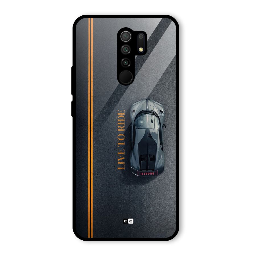 Live To Ride Glass Back Case for Poco M2