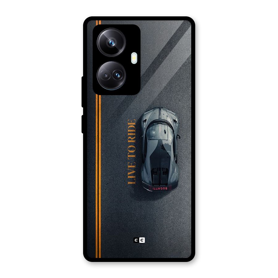 Live To Ride Glass Back Case for Realme 10 Pro Plus