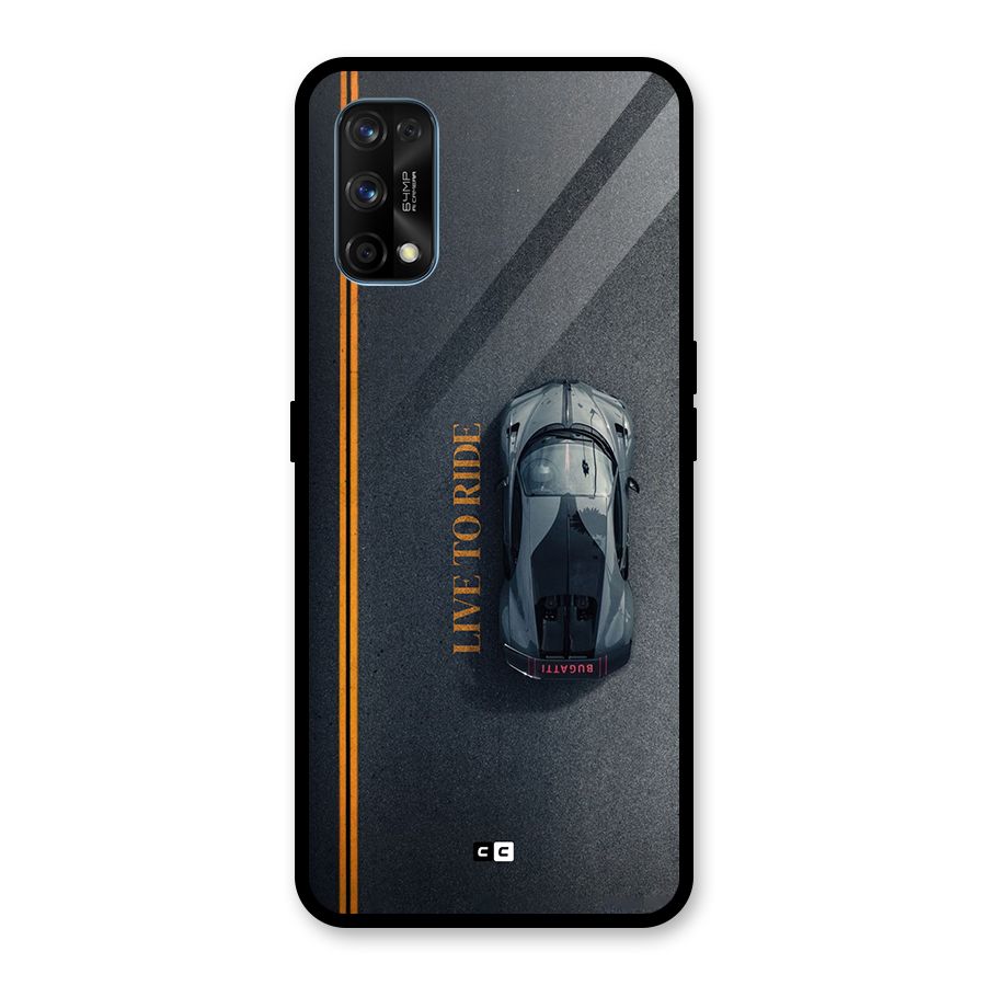 Live To Ride Glass Back Case for Realme 7 Pro