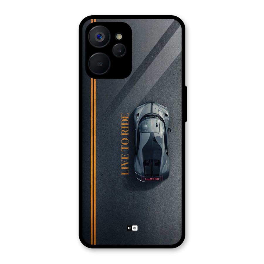 Live To Ride Glass Back Case for Realme 9i 5G
