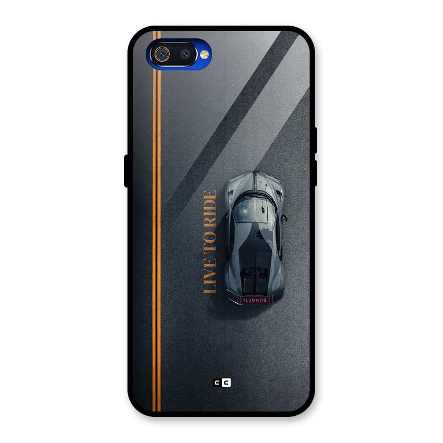 Live To Ride Glass Back Case for Realme C2