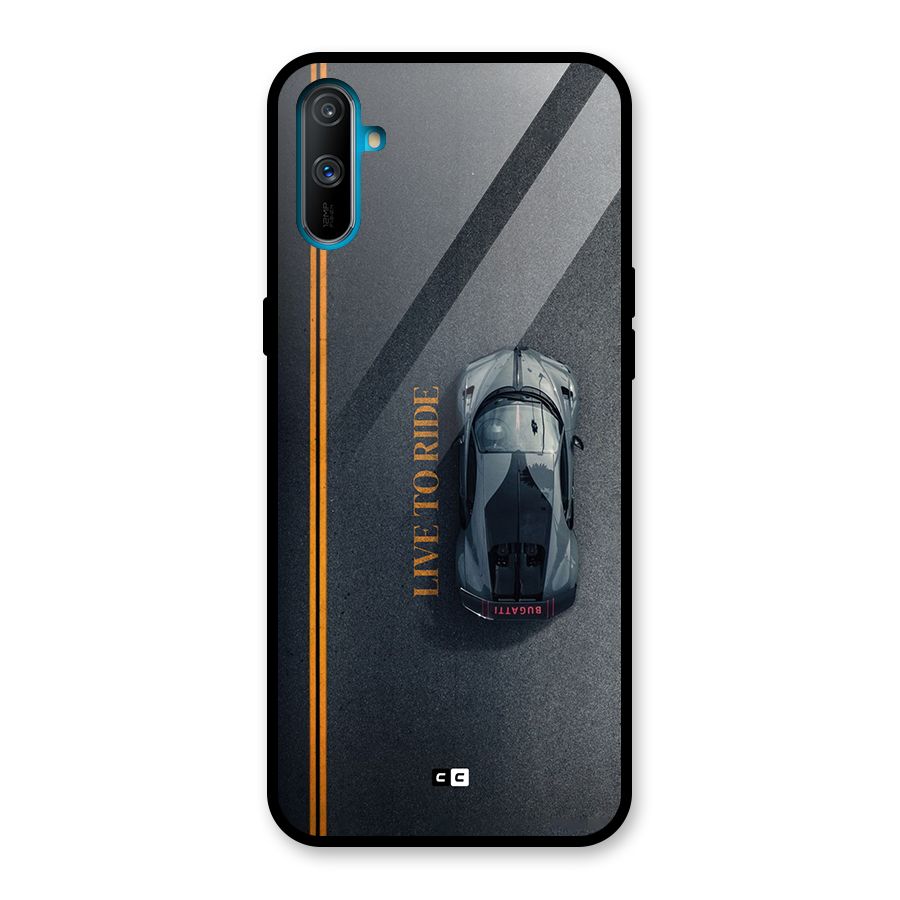 Live To Ride Glass Back Case for Realme C3