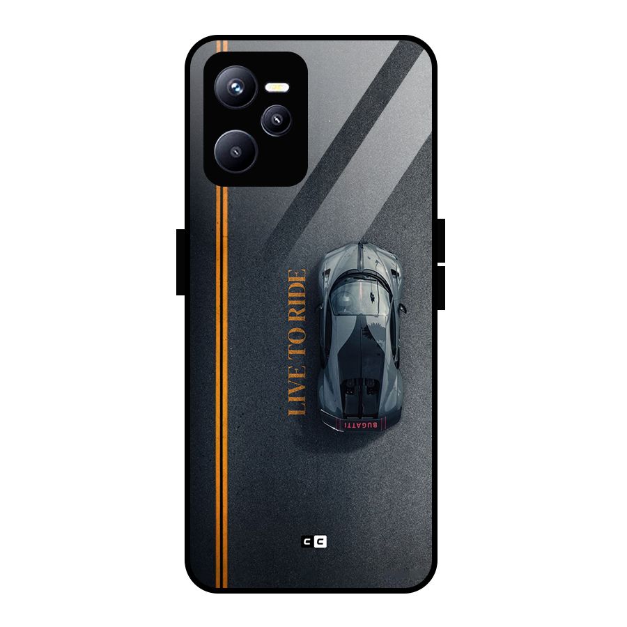 Live To Ride Glass Back Case for Realme C35