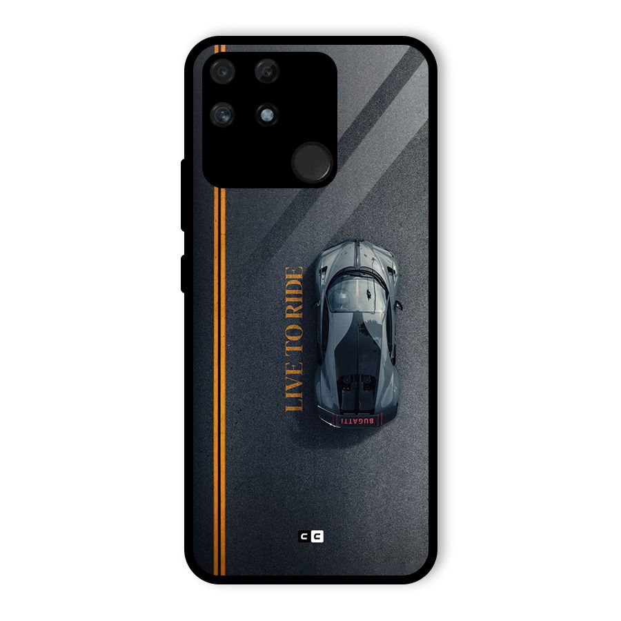 Live To Ride Glass Back Case for Realme Narzo 50A