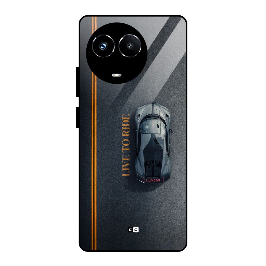 Live To Ride Glass Back Case for Realme Narzo 60X