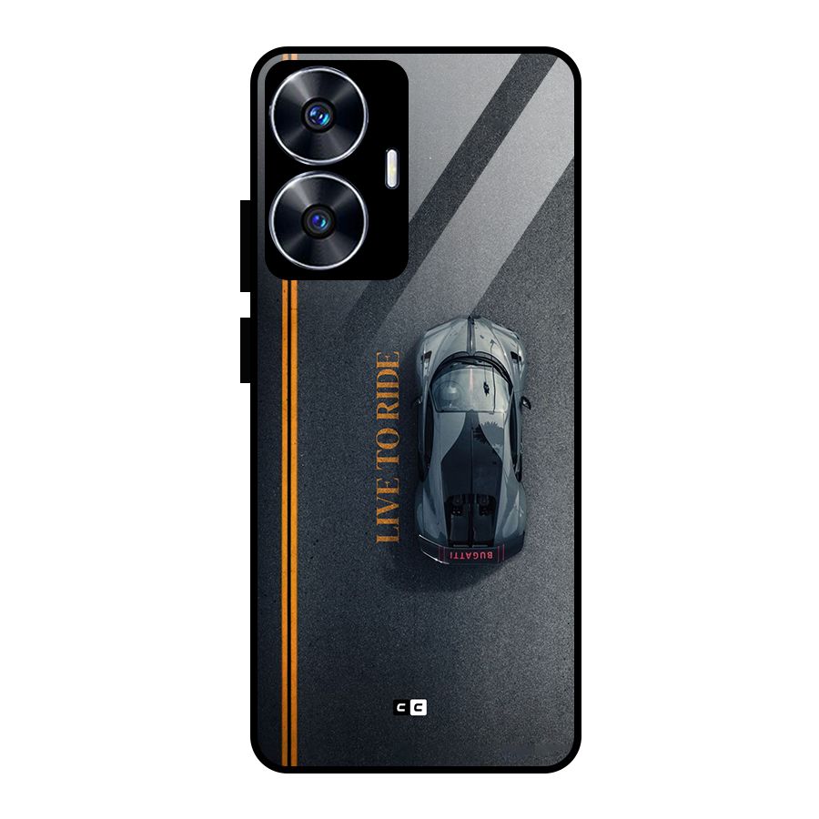 Live To Ride Glass Back Case for Realme Narzo N55