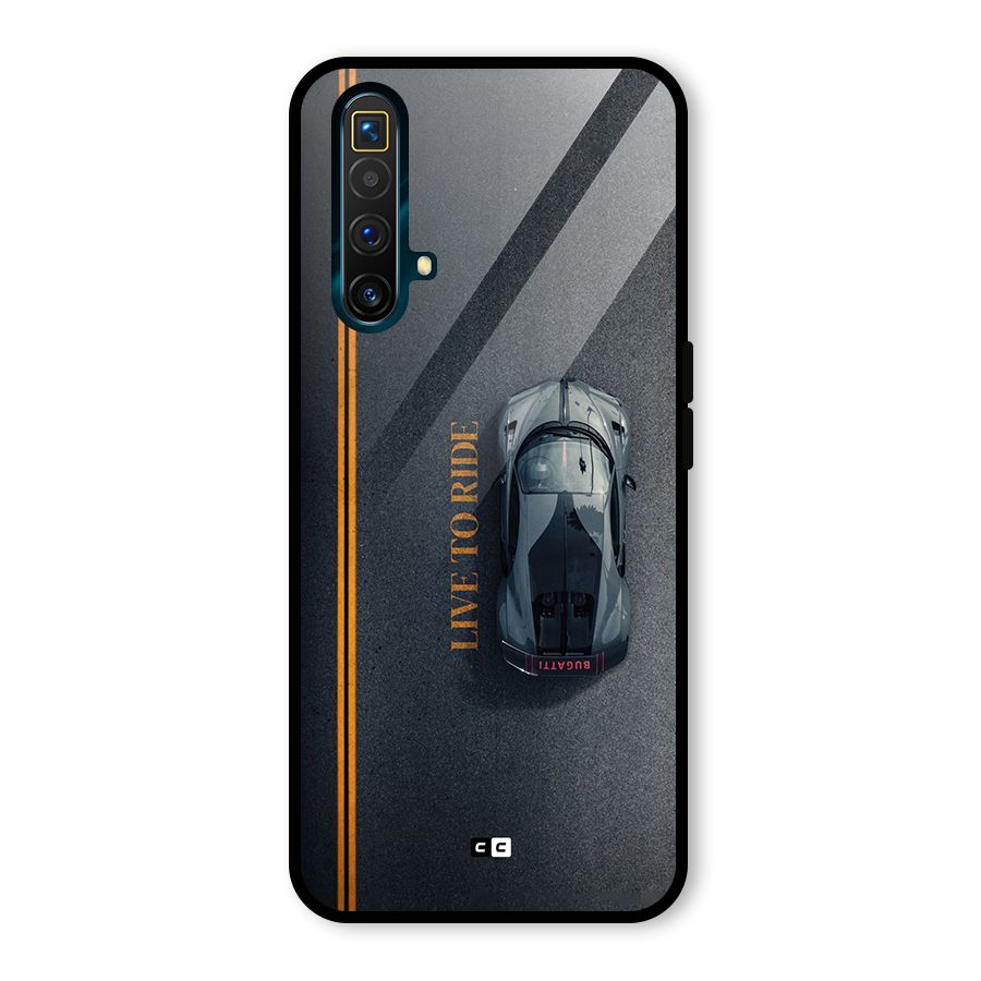 Live To Ride Glass Back Case for Realme X3