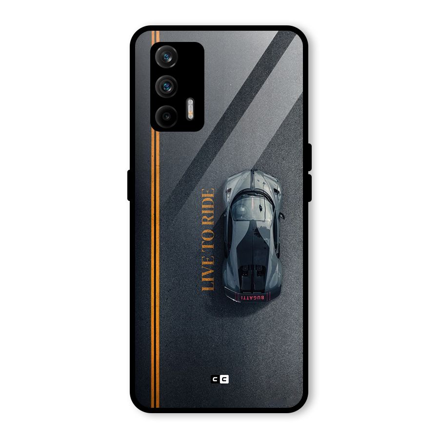 Live To Ride Glass Back Case for Realme X7 Max