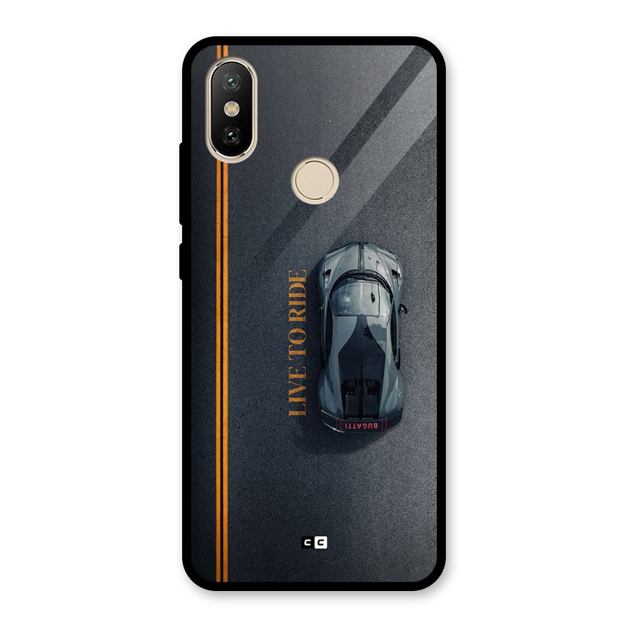 Live To Ride Glass Back Case for Redmi A2