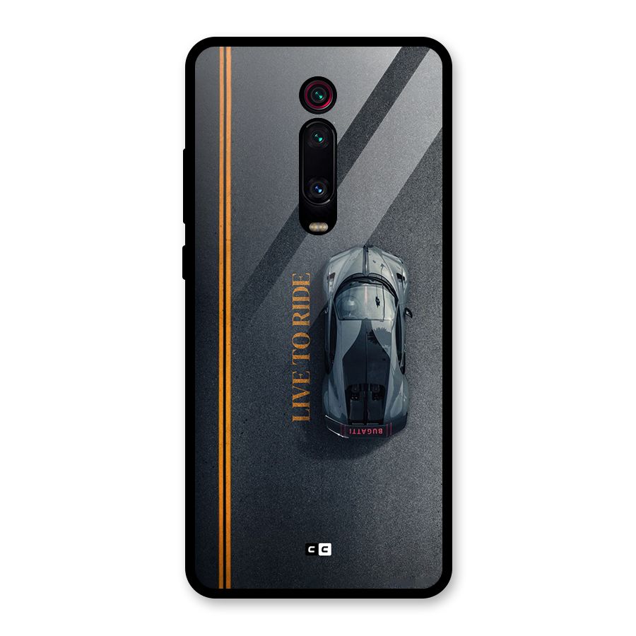 Live To Ride Glass Back Case for Redmi K20