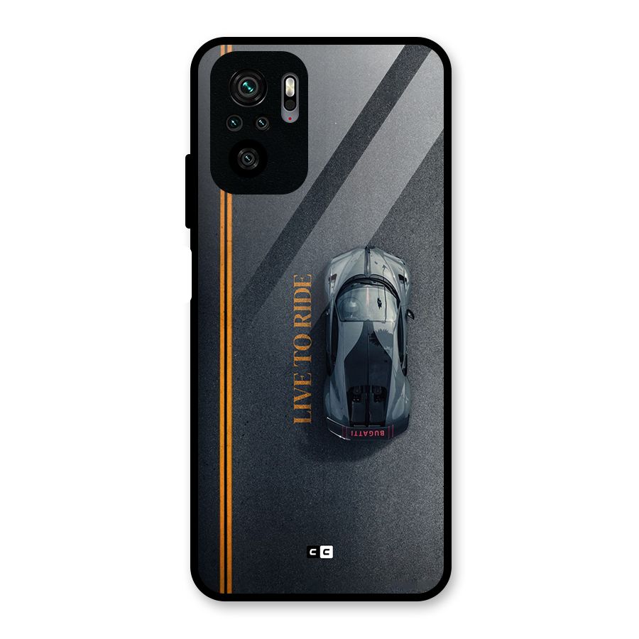Live To Ride Glass Back Case for Redmi Note 11 SE