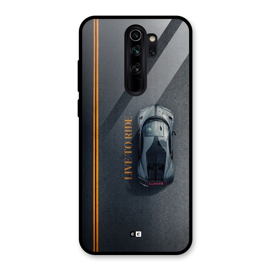 Live To Ride Glass Back Case for Redmi Note 8 Pro