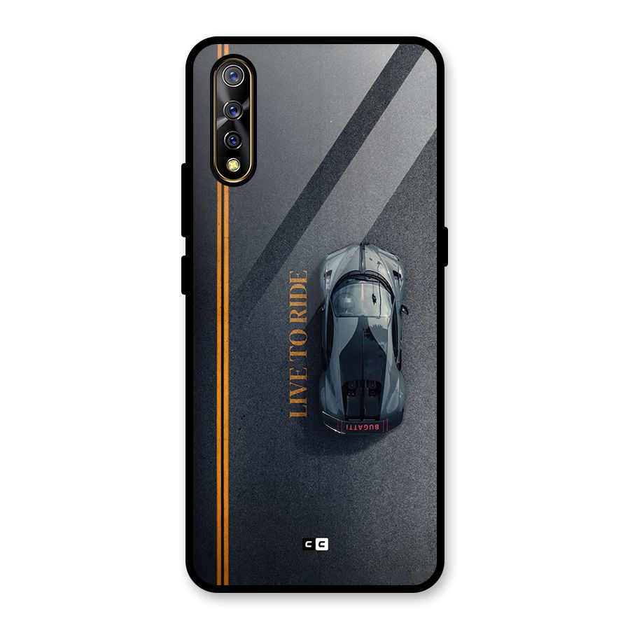 Live To Ride Glass Back Case for Vivo S1