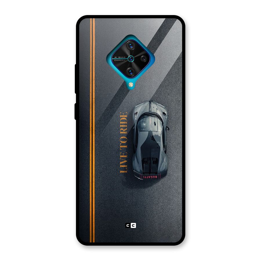 Live To Ride Glass Back Case for Vivo S1 Pro