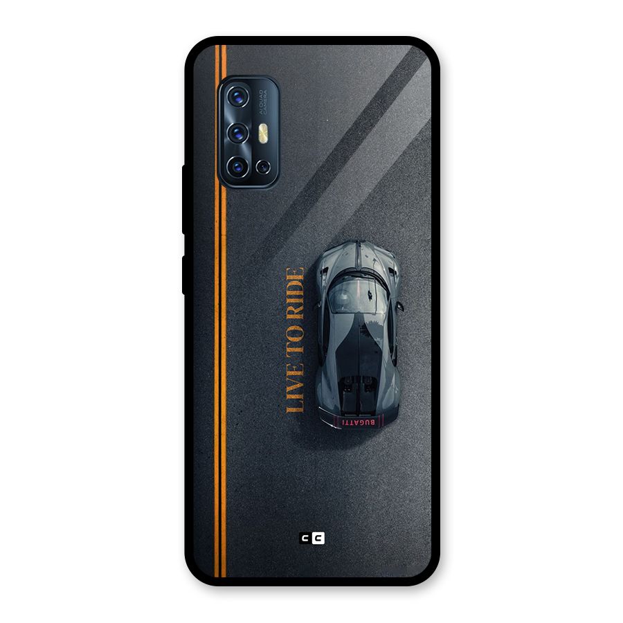 Live To Ride Glass Back Case for Vivo V17