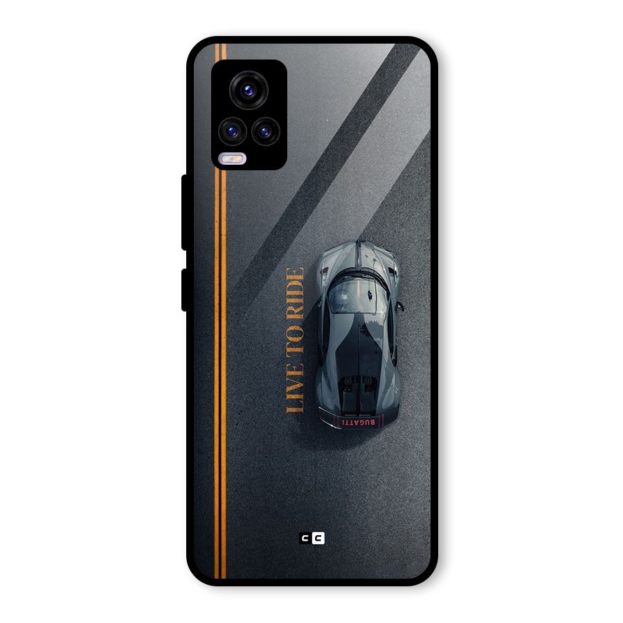 Live To Ride Glass Back Case for Vivo V20