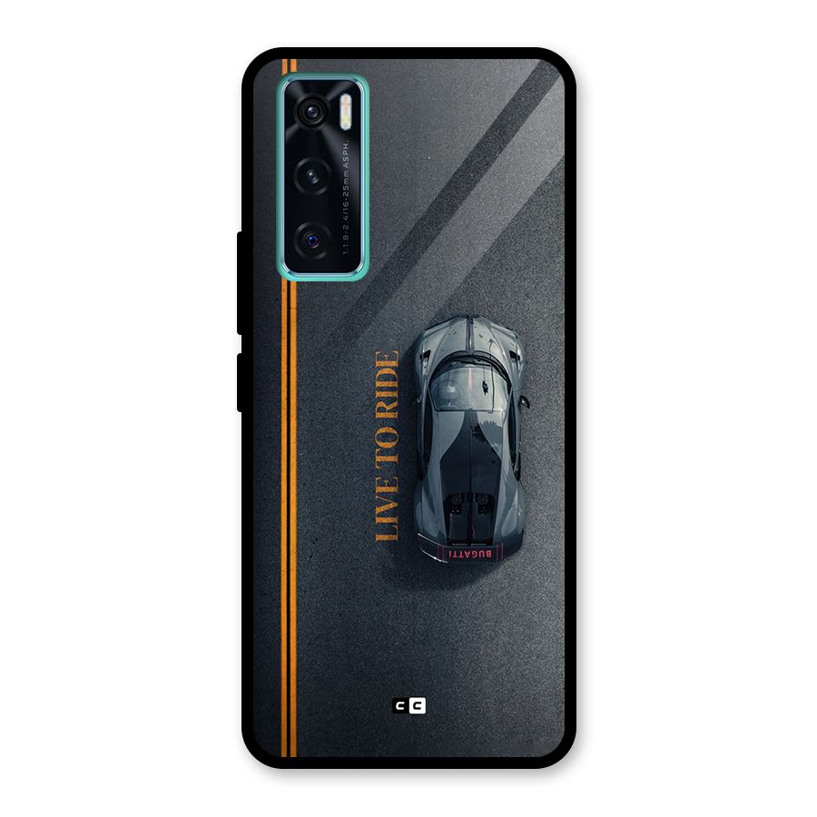Live To Ride Glass Back Case for Vivo V20 SE