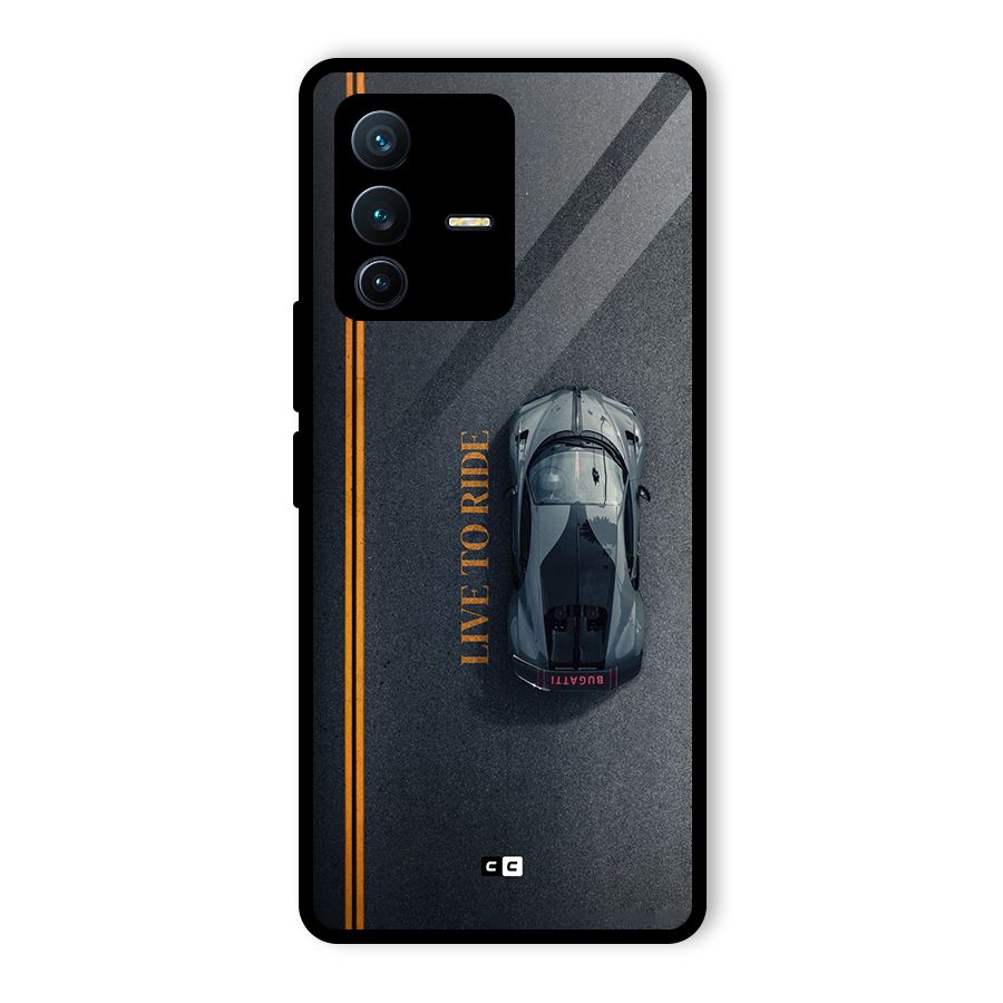 Live To Ride Glass Back Case for Vivo V23 Pro