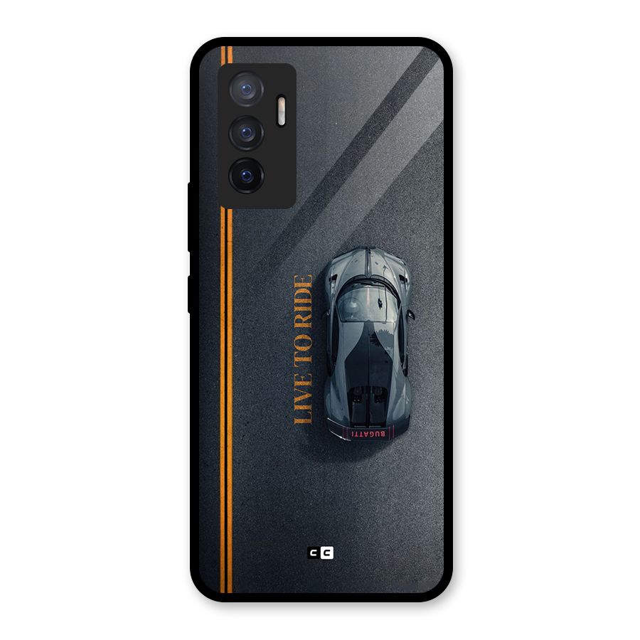 Live To Ride Glass Back Case for Vivo V23e