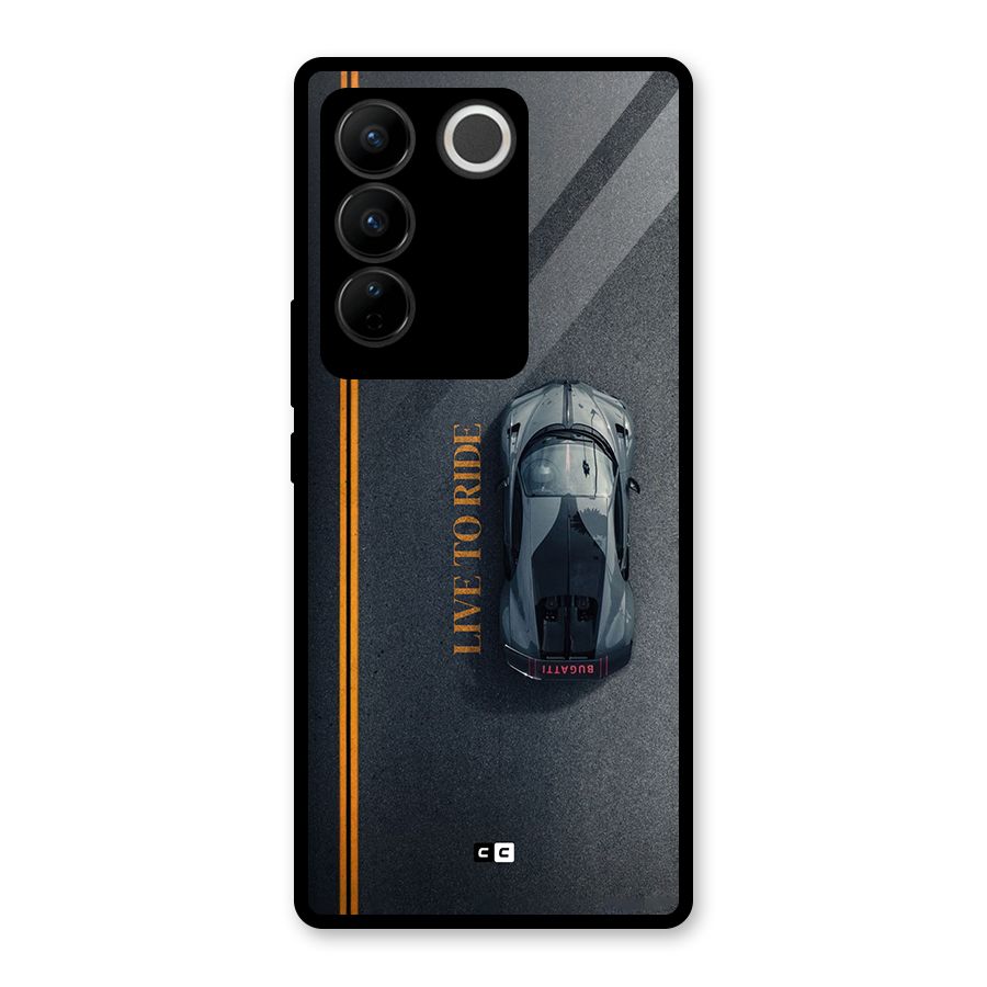 Live To Ride Glass Back Case for Vivo V27