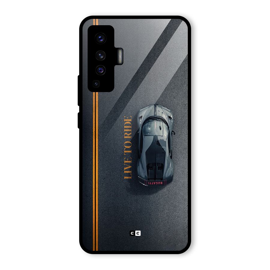 Live To Ride Glass Back Case for Vivo X50