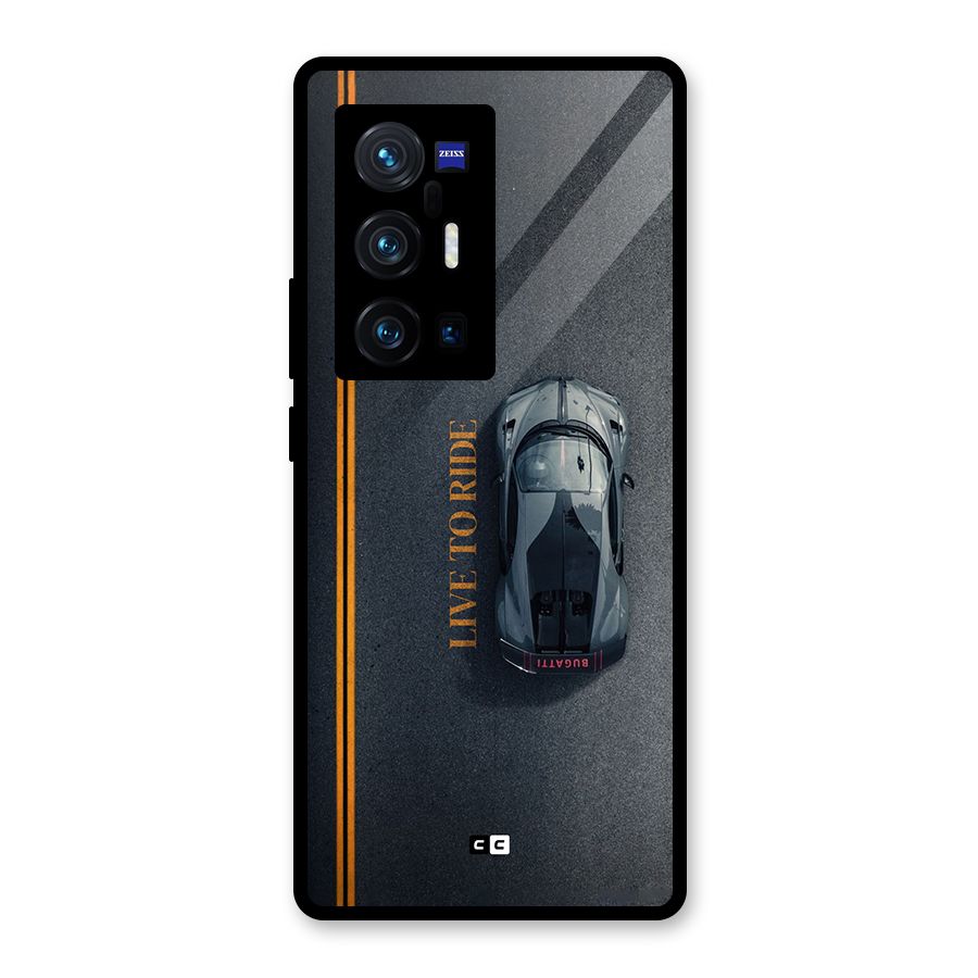 Live To Ride Glass Back Case for Vivo X70 Pro Plus