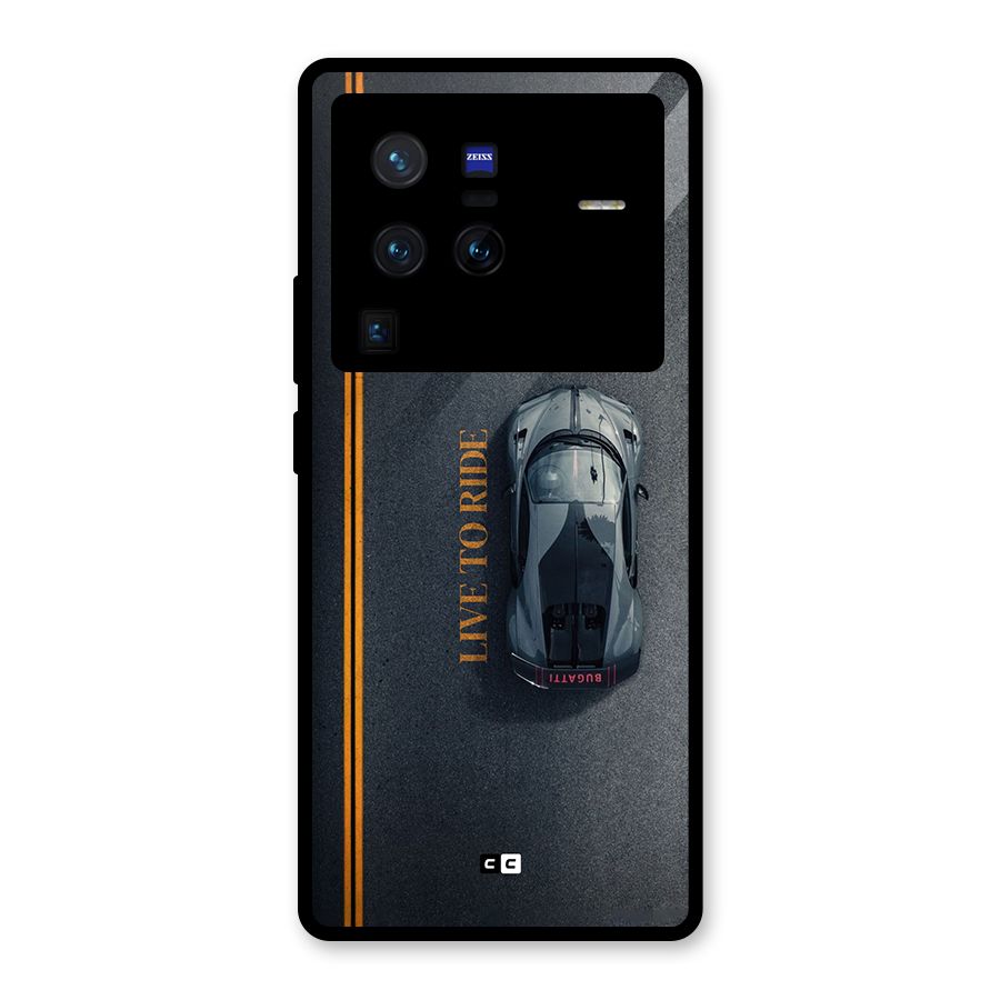 Live To Ride Glass Back Case for Vivo X80 Pro