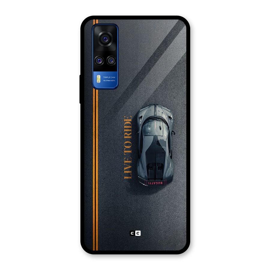 Live To Ride Glass Back Case for Vivo Y31