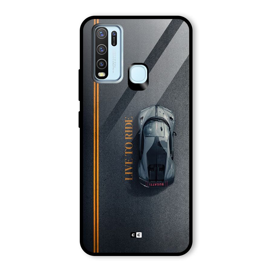 Live To Ride Glass Back Case for Vivo Y50