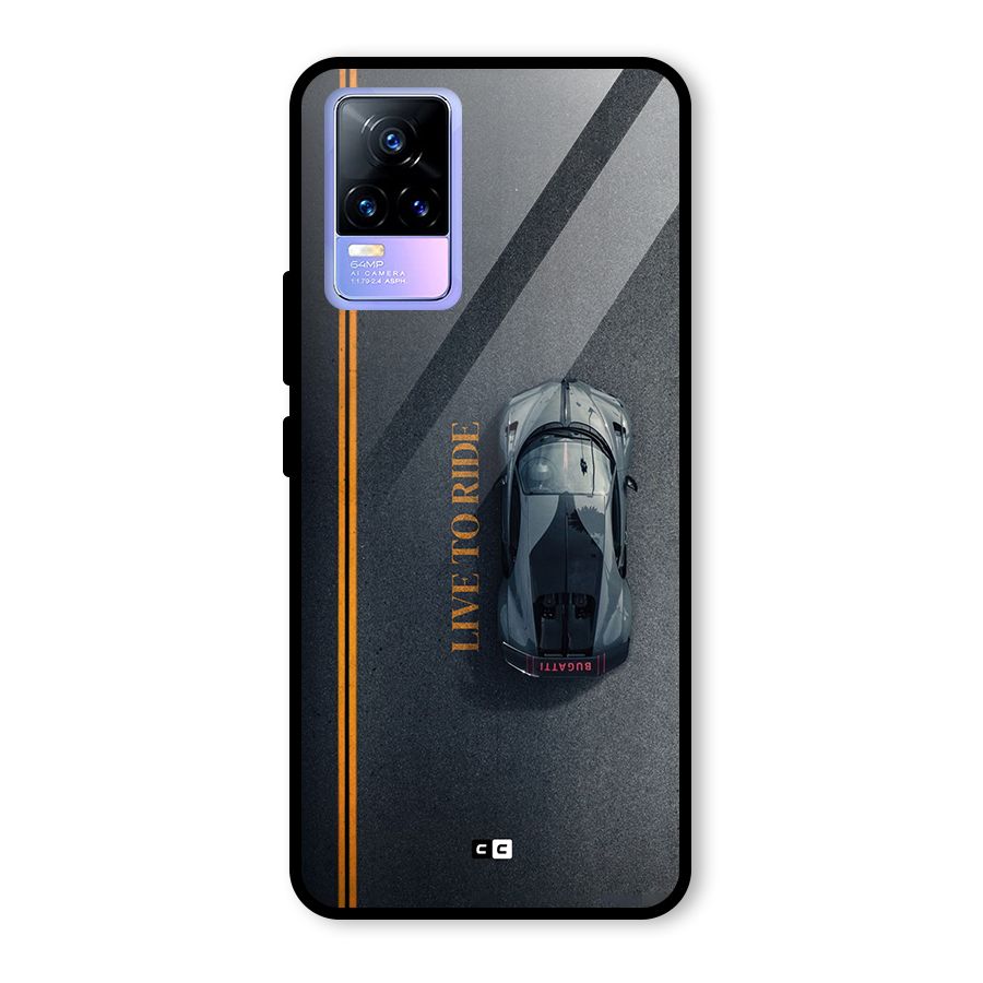 Live To Ride Glass Back Case for Vivo Y73