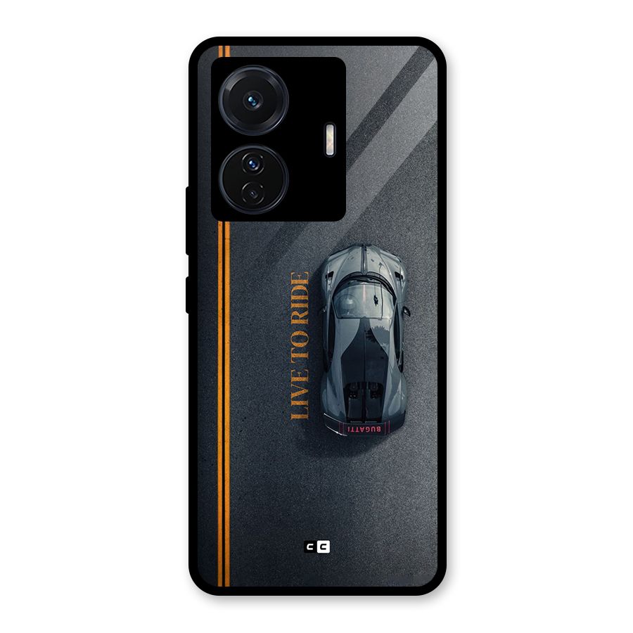 Live To Ride Glass Back Case for Vivo iQOO Z6 Pro