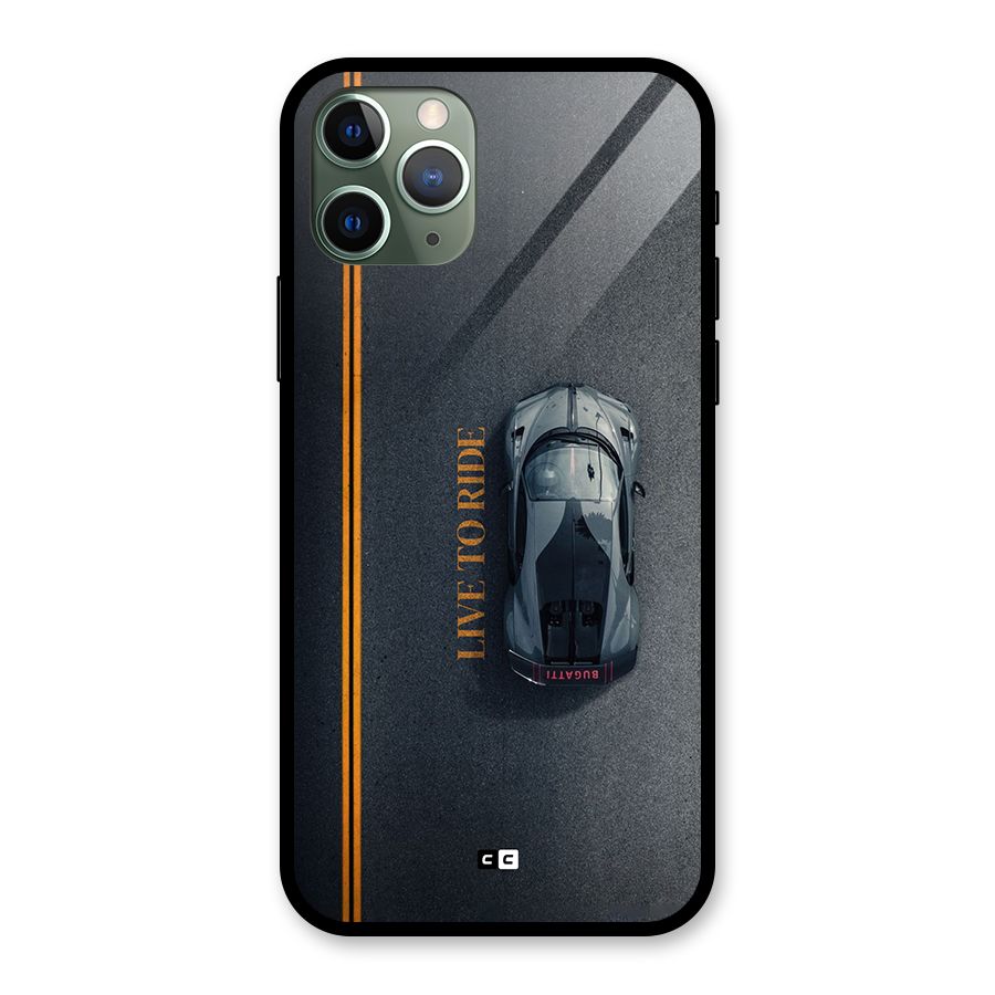 Live To Ride Glass Back Case for iPhone 11 Pro