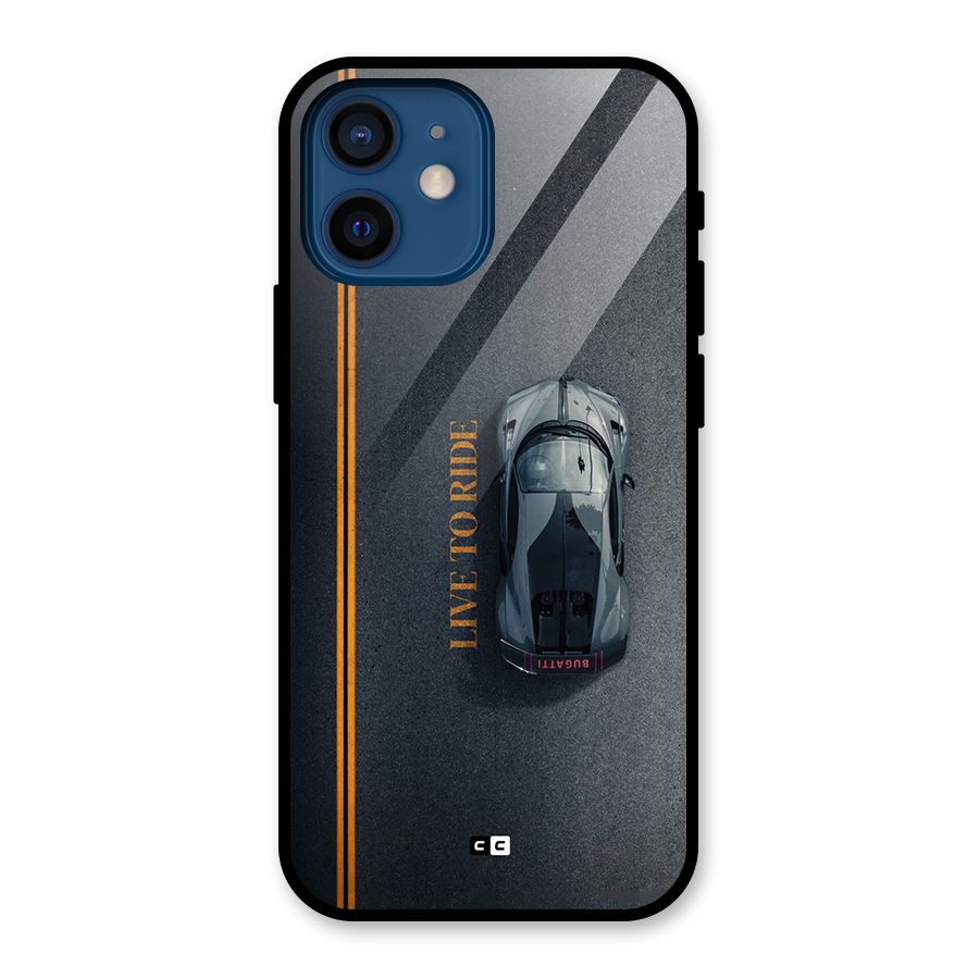 Live To Ride Glass Back Case for iPhone 12 Mini