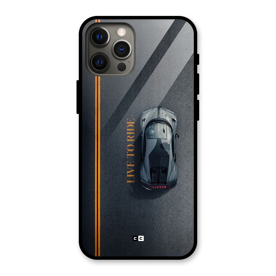 Live To Ride Glass Back Case for iPhone 12 Pro Max