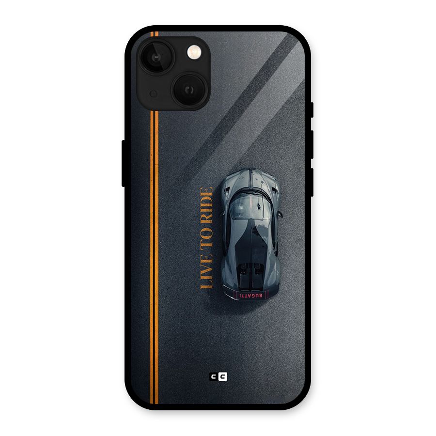 Live To Ride Glass Back Case for iPhone 13