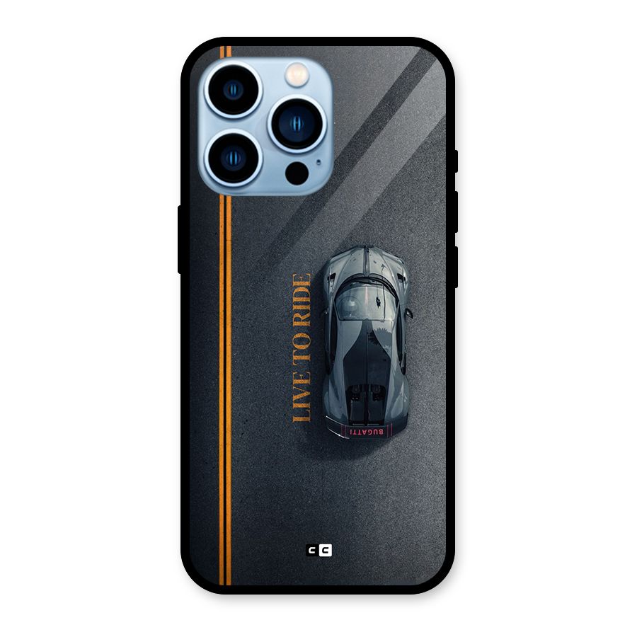Live To Ride Glass Back Case for iPhone 13 Pro