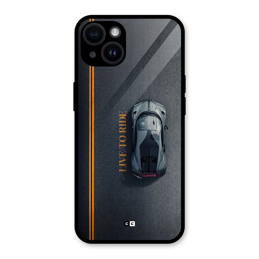Live To Ride Glass Back Case for iPhone 14
