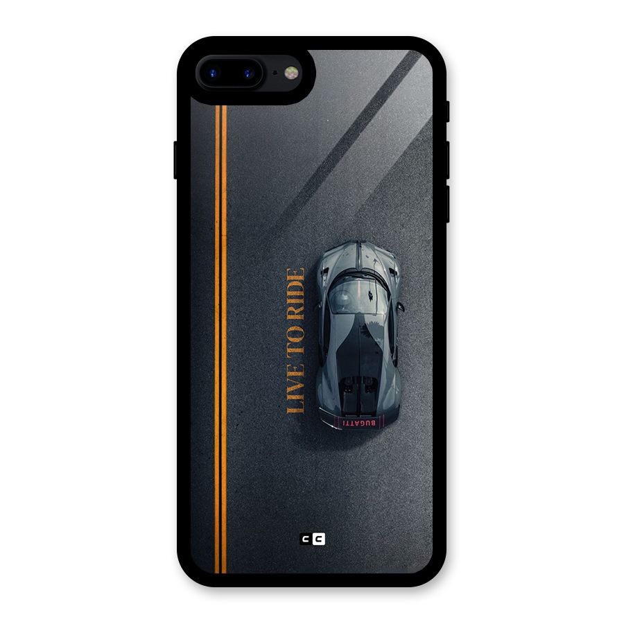 Live To Ride Glass Back Case for iPhone 8 Plus