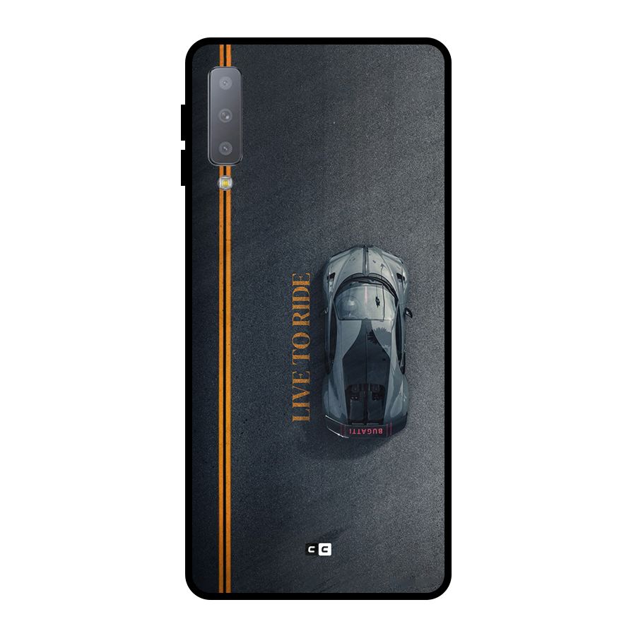Live To Ride Metal Back Case for Galaxy A7 (2018)