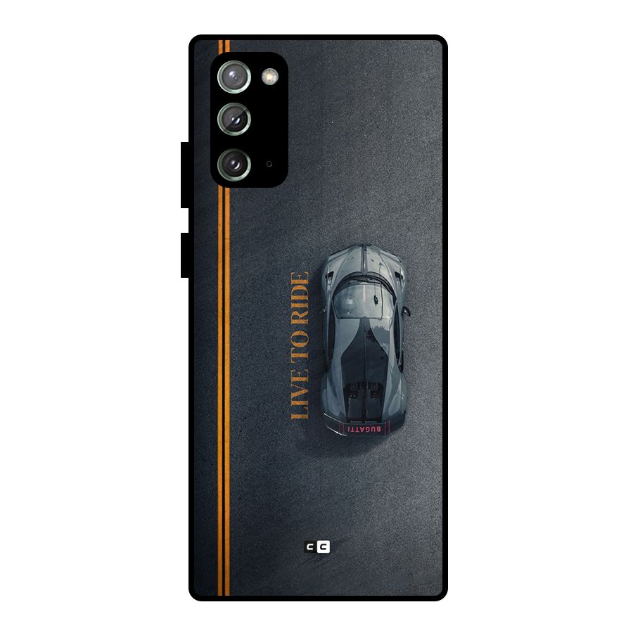 Live To Ride Metal Back Case for Galaxy Note 20