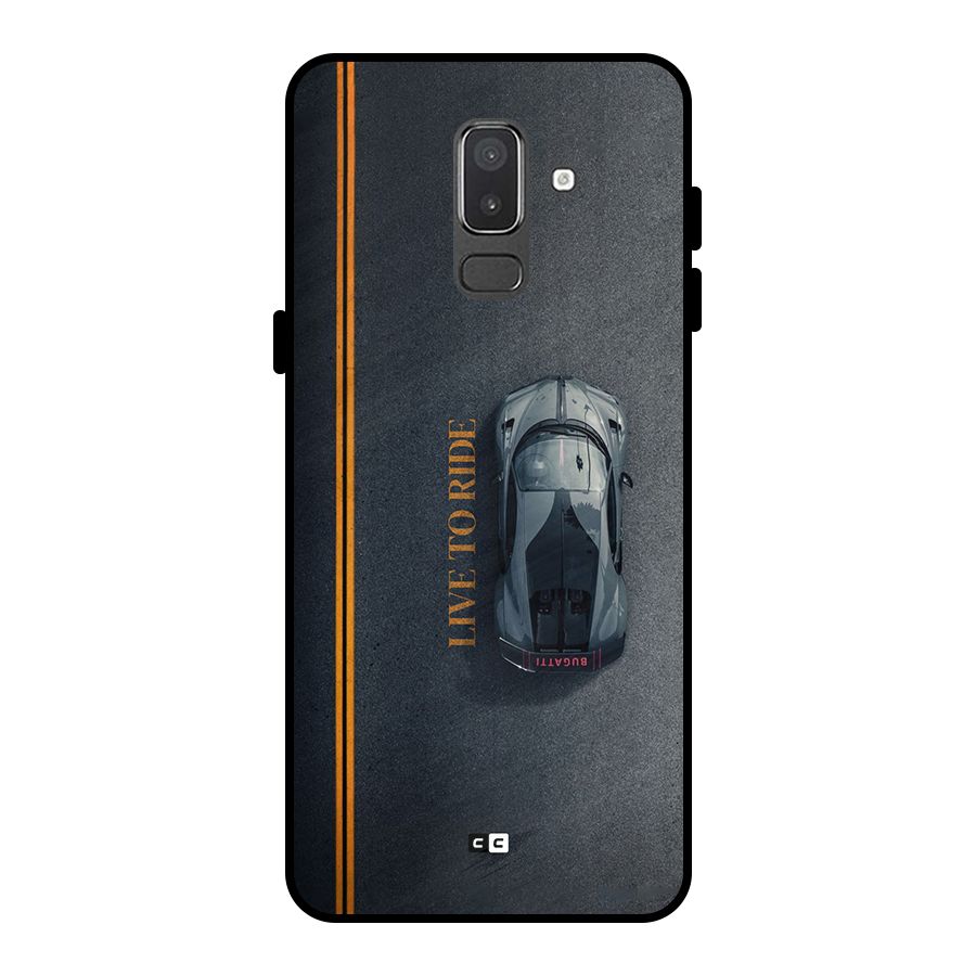 Live To Ride Metal Back Case for Galaxy On8 (2018)