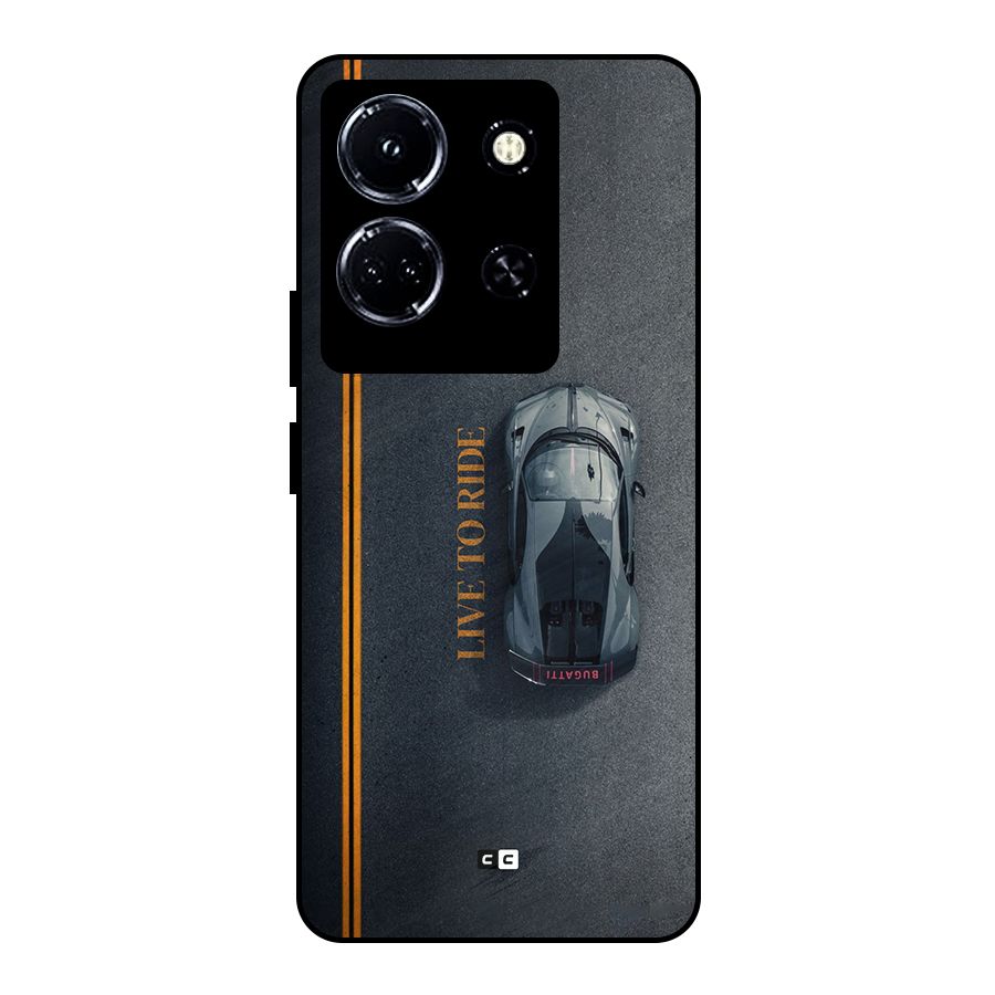Live To Ride Metal Back Case for Infinix Note 30 5G