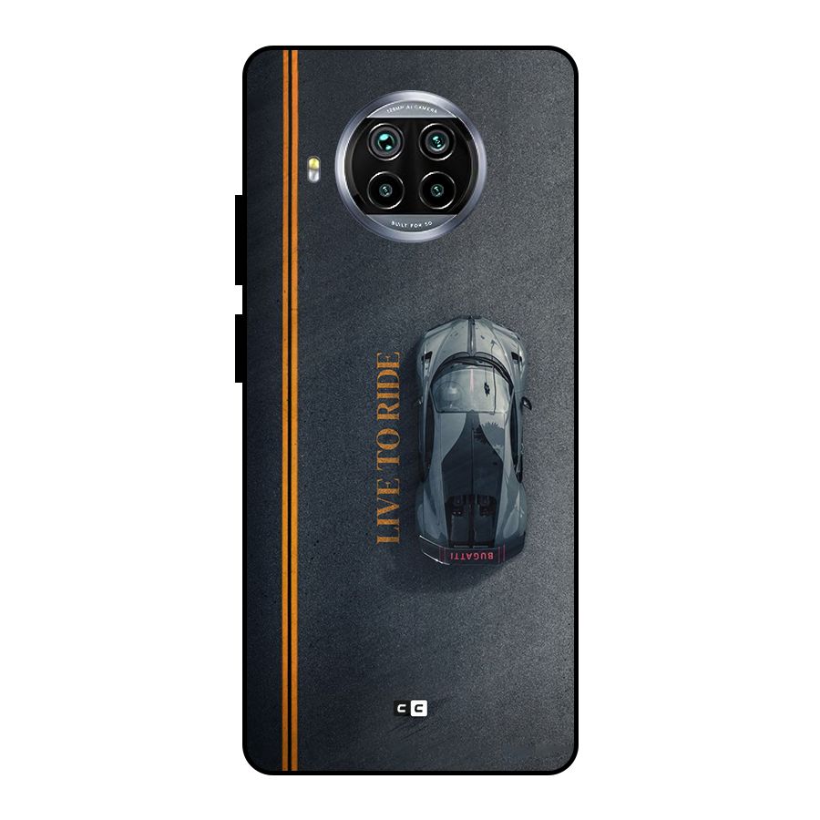 Live To Ride Metal Back Case for Mi 10i