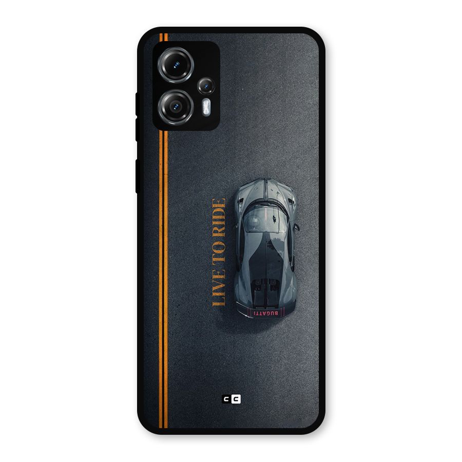 Live To Ride Metal Back Case for Moto G13