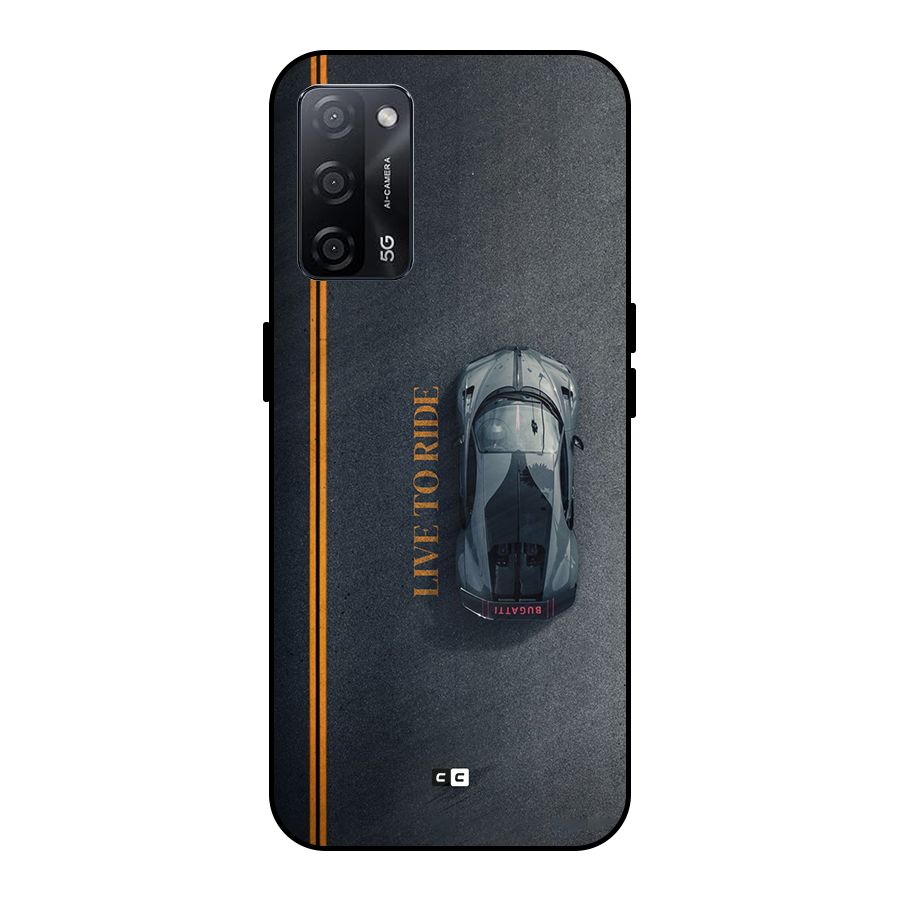 Live To Ride Metal Back Case for Oppo A53s 5G