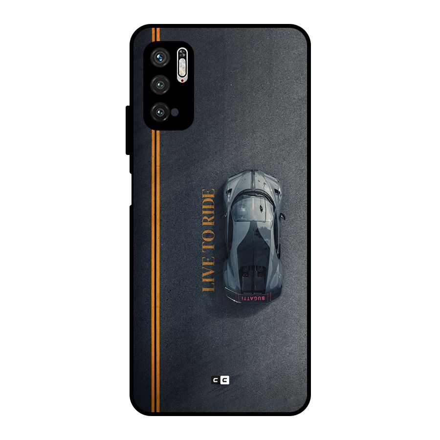 Live To Ride Metal Back Case for Poco M3 Pro 5G
