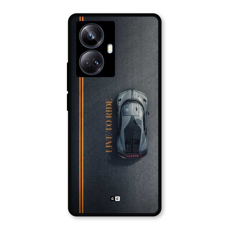 Live To Ride Metal Back Case for Realme 10 Pro Plus